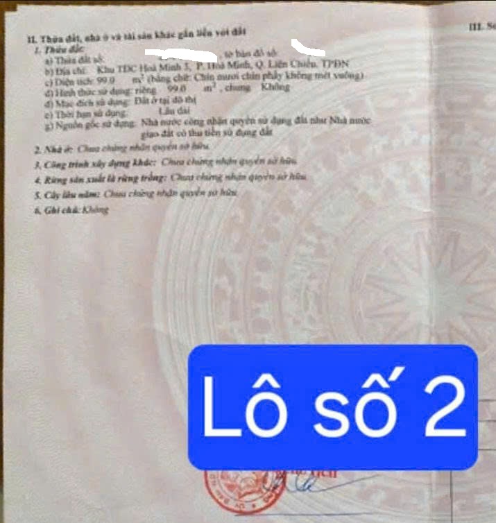 Bán đất 2 lô liền kề đường Kinh Dương Vương, Đà Nẵng - Ảnh chính